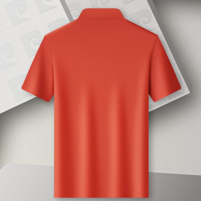 Pierre Cardin Men's Red Striped Polo Shirt – Silk-Infused Stretch Cotton Blend P751TSA155ZH65